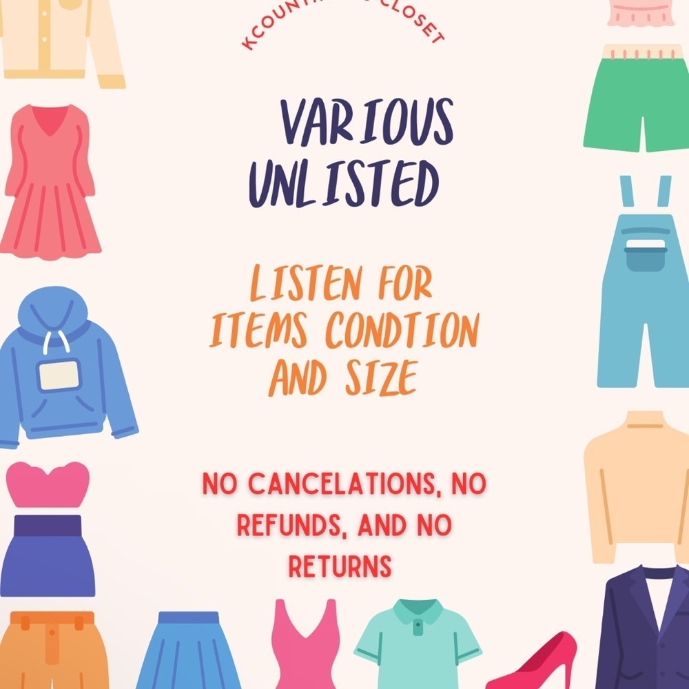 Various Unlisted Clothing Items 1